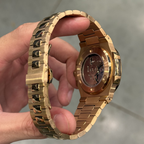 NAUTIKO | Rose Gold Chocolate Open Heart