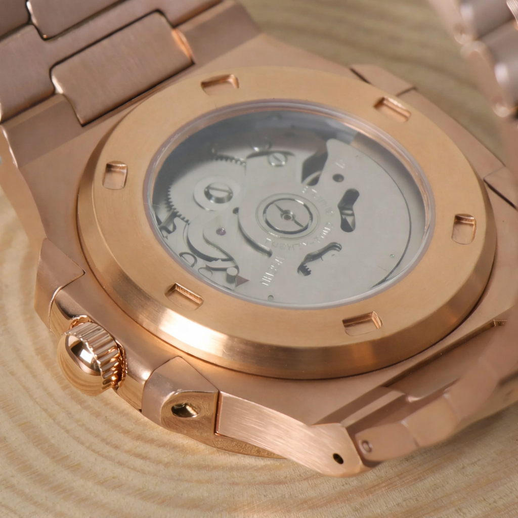 NAUTIKO | Rose Gold Royal Blue