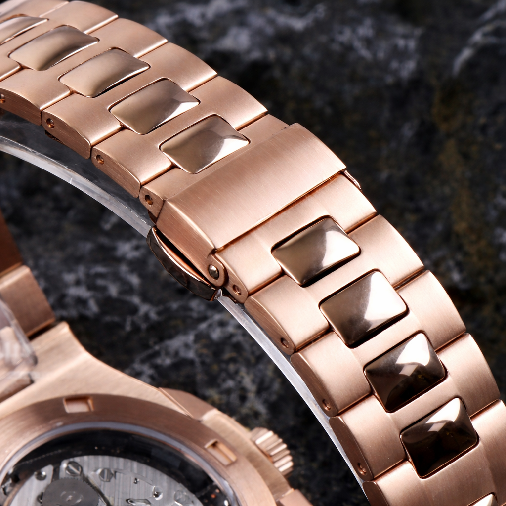 NAUTIKO | Arabic Rose Gold - White