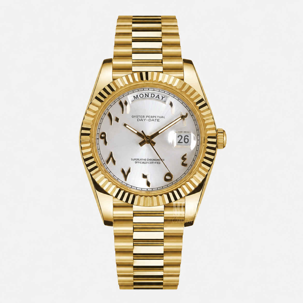 SEI-DAYDATE | Yellow Gold - White Arabic