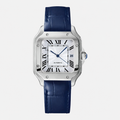 SANTIKO | White Blue Leather