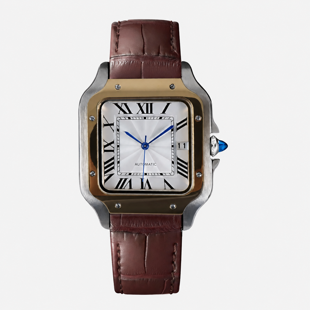 SANTIKO | White Brown Leather