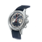 Seagull 1963 Icon II Blue coloured design rendering of the watch on its navy strap