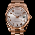 SEI-DAYDATE | Rose Gold - White Arabic